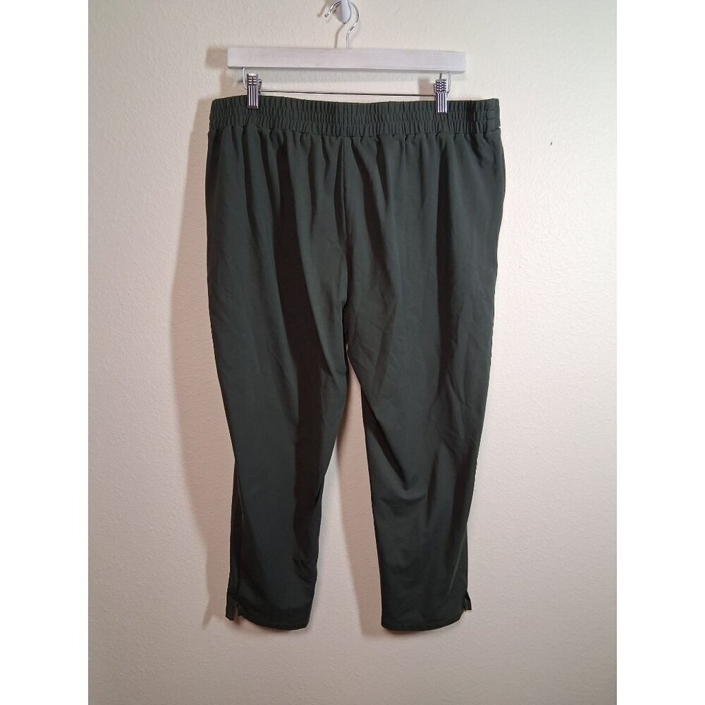 Nicole Miller Dress Pants Business Casual Capris Office Green Size XL - Picture 3 of 5